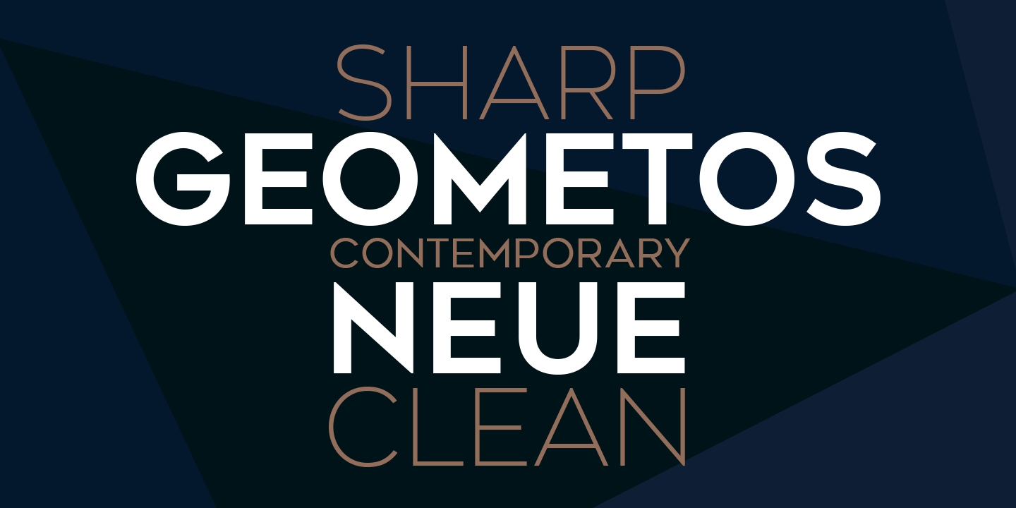 폰트 Geometos Neue